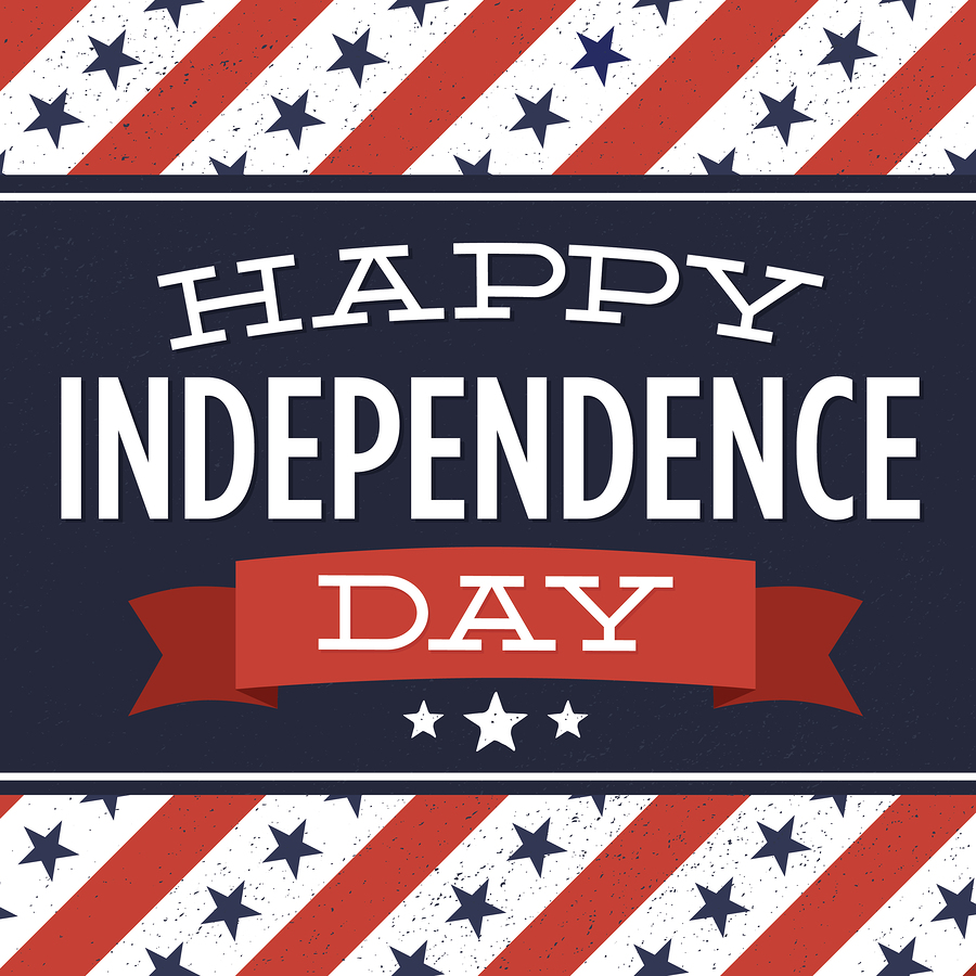 Happy Independence Day – Stars and Stripes Ribbon Vector